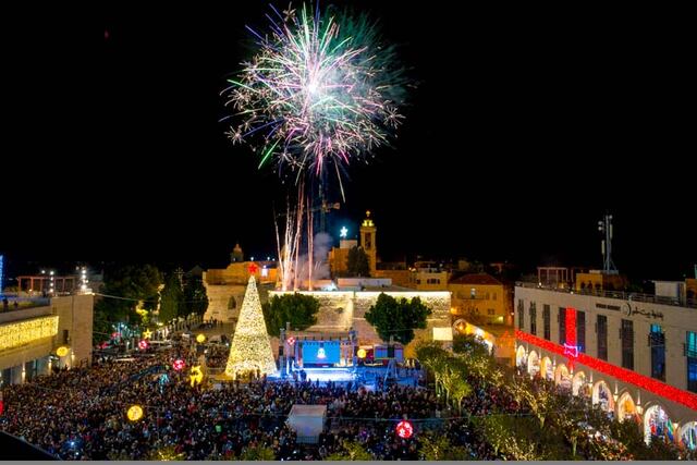 La imagen típica de cada año en Belén, ciudad donde se celebra el nacimiento de Jesús por parte del mundo cristiano, desapareció este año por decisión de la Autoridad Palestina que gobierna en esa parte de Cisjordania.