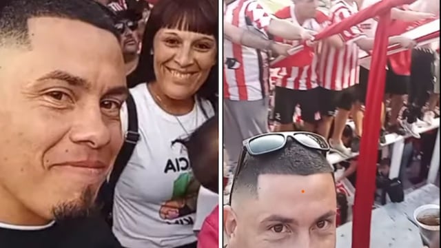 A casi un mes de su muerte, el papá de Kim fue a un partido de Estudiantes en La Plata