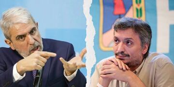 Aníbal Fernández y Máximo Kirchner.