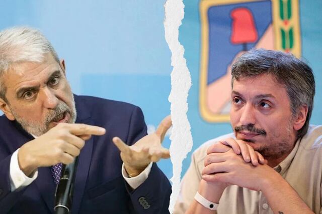 Aníbal Fernández y Máximo Kirchner.