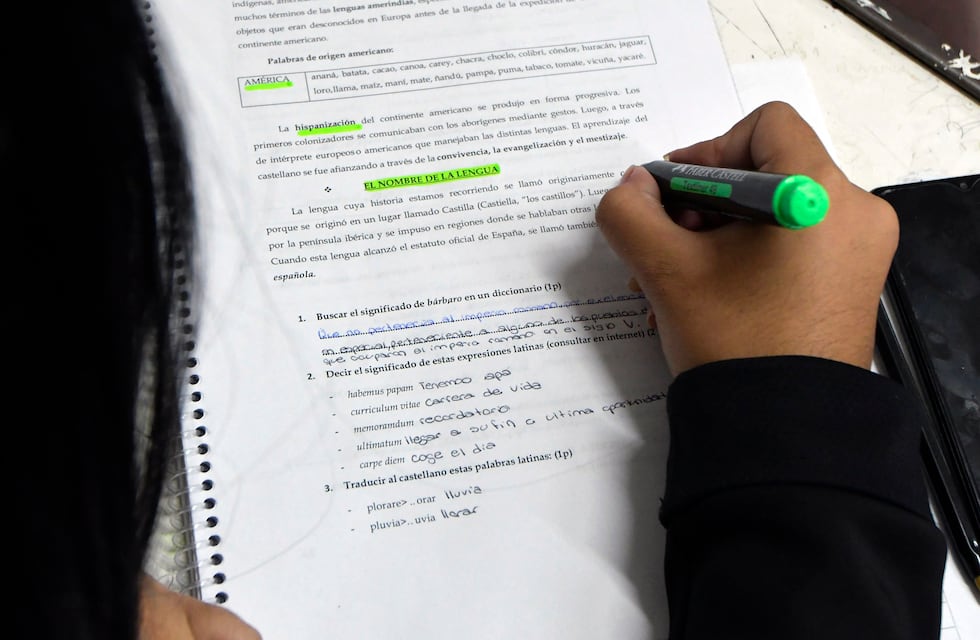 Un profesor correntino sostuvo al bebé de una alumna para que pueda prestar atención en clases