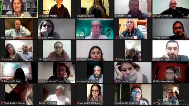 Primer encuentro virtual de Podemos Azul