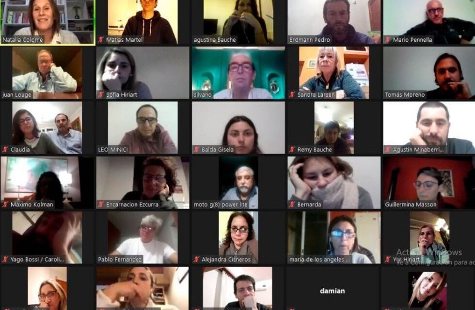 Podemos Azul tuvo su primera reunión virtual