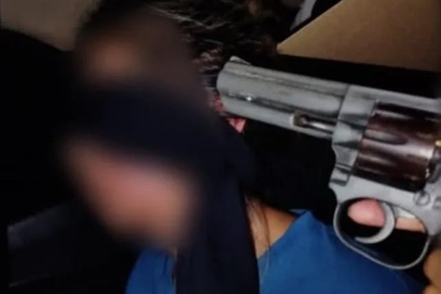 Imagen enviada a los familiares de la víctima.