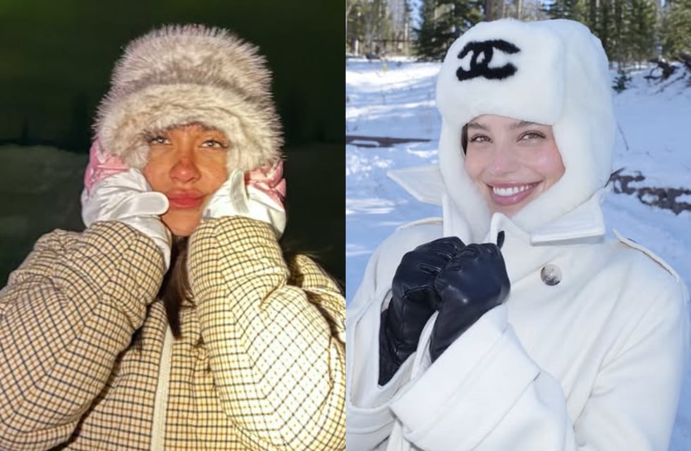 ¿Se copió de María Becerra? Emilia Mernes compartió fotos de sus vacaciones con Duki en la nieve y estalló la polémica