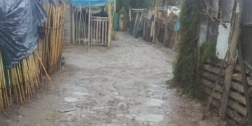 La lluvia afectó principalmente a las viviendas de los asentamientos de San Juan.