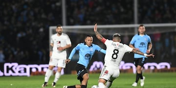 En el Belgrano de Real, la figura fue Reyna. El peruano, desequilibrante (Facundo Luque / La Voz).