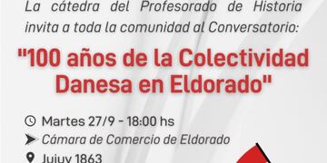 Conversatorio por los 100 años de la Colectividad Danesa en Eldorado