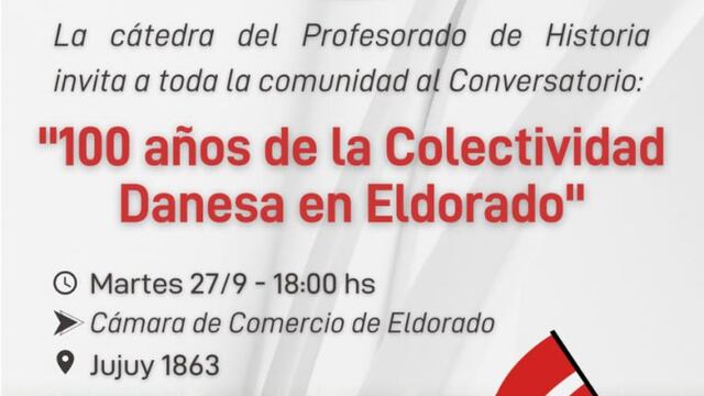 Conversatorio por los 100 años de la Colectividad Danesa en Eldorado