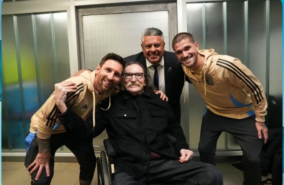 Lo que no se vio del encuentro entre Lionel Messi y Charly García en el Monumental