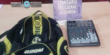 Quiso vender una consola de sonido robada por las redes sociales y lo detuvieron