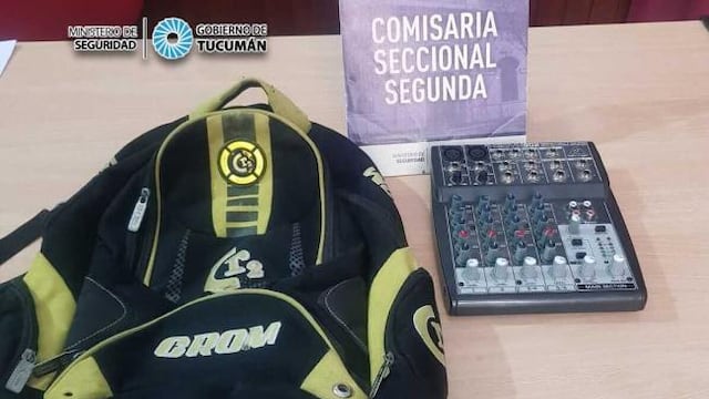 Quiso vender una consola de sonido robada por las redes sociales y lo detuvieron