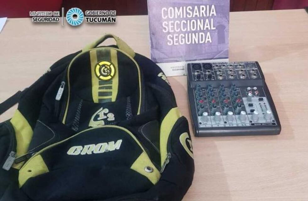 Quiso vender una consola de sonido robada por las redes sociales y lo detuvieron