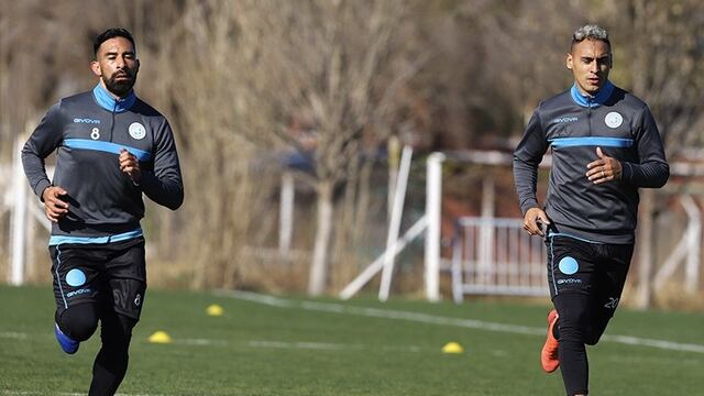 El Chino Rojas y Fabián Bordagaray, listos para ser titulares por primera vez en Belgrano (Prensa Belgrano).