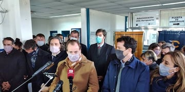 Gustavo Bordet recibió a la comitiva nacional en Concordia.