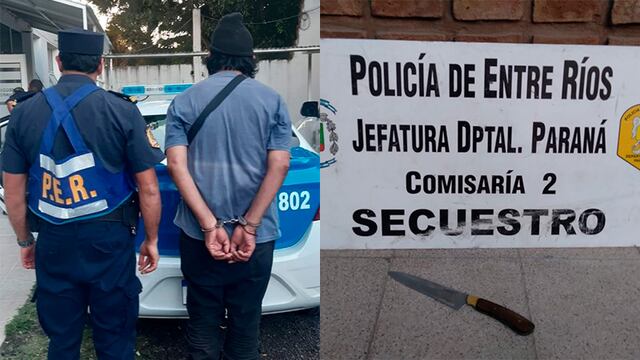 El hombre fue detenido. Ambas personas se encuentran en situación de calle.