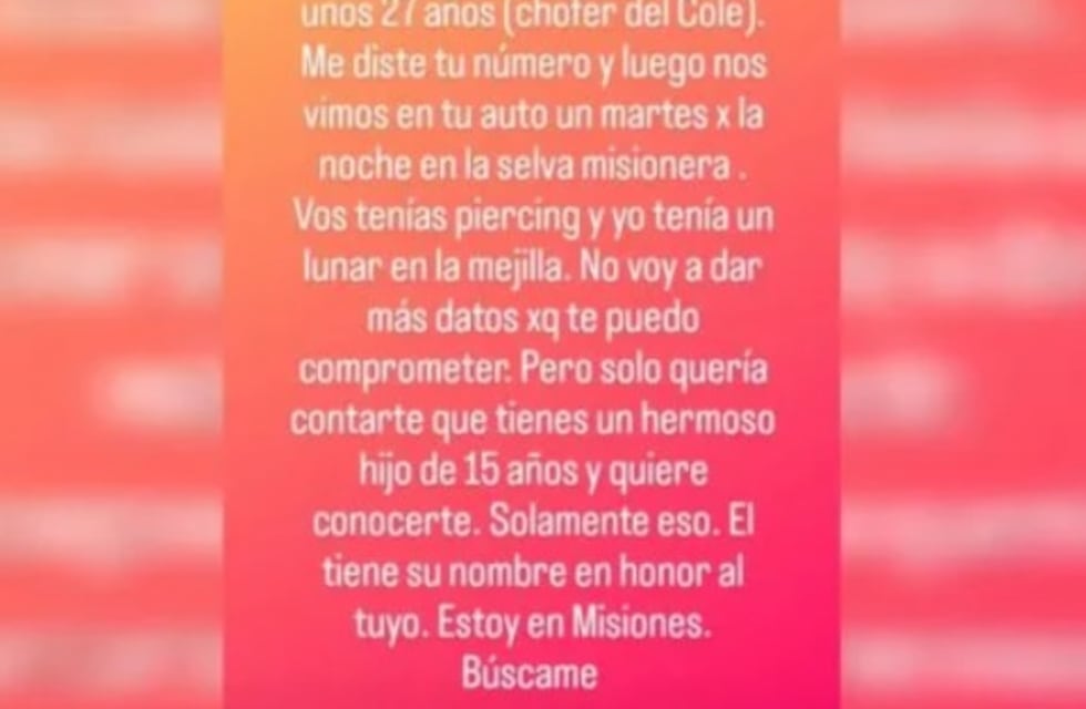 Busca al padre de su hijo a quien conoció en un intercolegial: conocé la historia de Elena