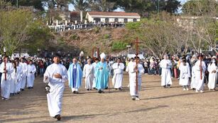El obispo diocesano de Jujuy, monseñor César Daniel Fernández, encabeza las ceremonias en honor a Nuestra Señora del Rosario de Río Blanco y Paypaya.