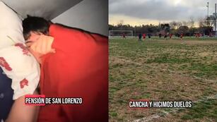 Video en la pensión de San Lorenzo.