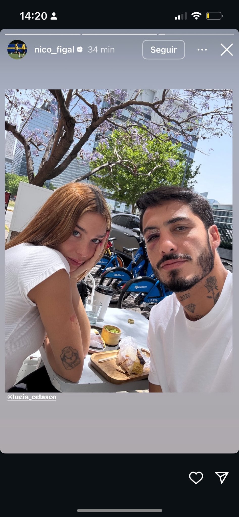Lucía Celasco y Nicolás Figal.
