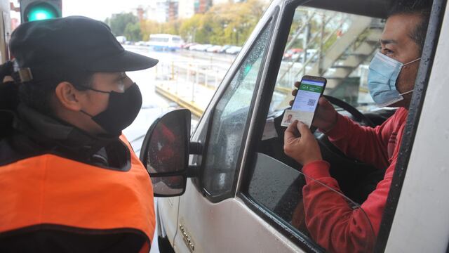 Controles en los ingresos a la Ciudad de Buenos Aires