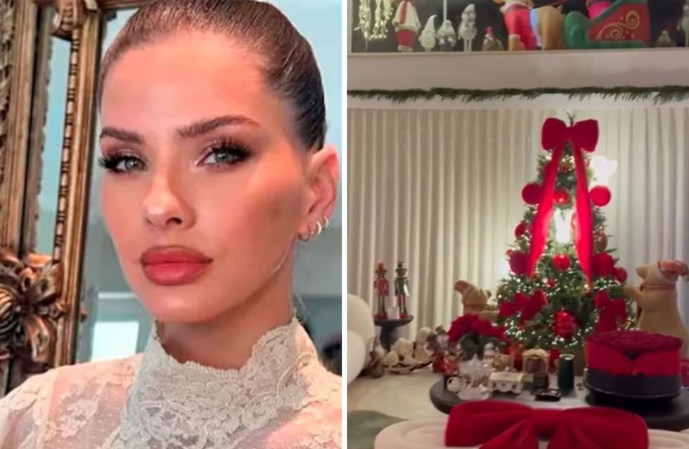 La China Suárez mostró la impactante decoración navideña en su casa de Turquía: la reacción de sus hijos