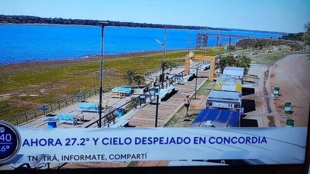 TN replica las imágenes de la Costanera de Concordia a todo el país.