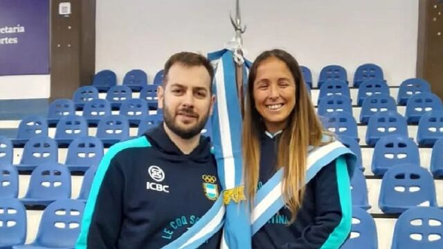 Rocío Sánchez Moccia (hockey sobre césped) y Luciano De Cecco (vóley), los abanderados argentinos en los Juegos Olímpicos París 2024 (Foto gentileza)