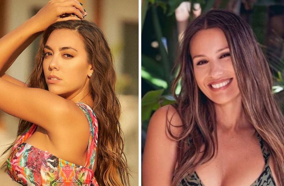 Dúo fashionista: las microbikinis total black de Floppy Tesouro y Pampita