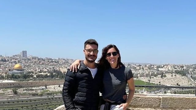 El "Tifón de Arequito" estuvo en Jerusalén acompañada por su marido Jeremías Audoglio y sus hijas.