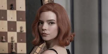 Anya Taylor-Joy en Gambito de dama.
