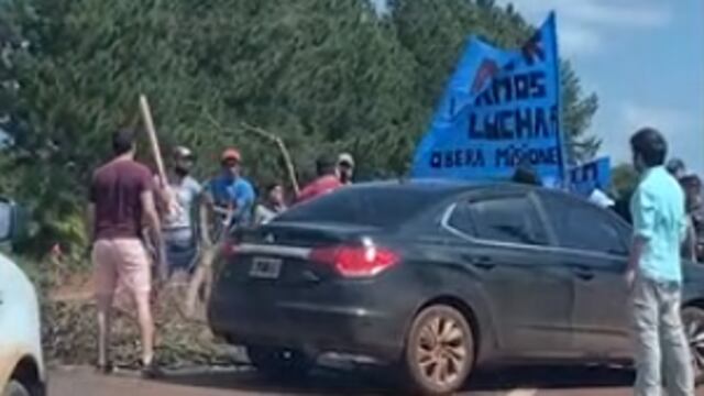 Oberá: disturbios y heridos entre manifestantes y un conductor.