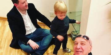 La última foto posteada por Jonatan horas antes de la muerte de su papá (Instagram).