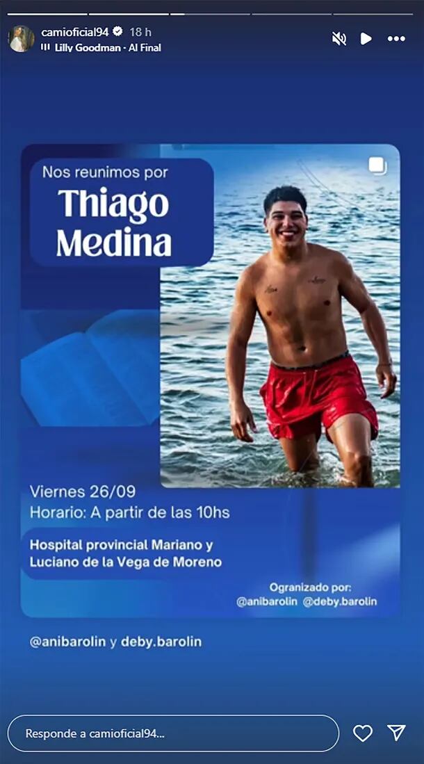 Vigilia prevista para Thiago Medina.