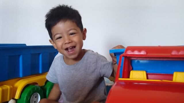 Fausto, el niño de 2 años de San Luis que fue diagnosticado con Leucodistrofia.