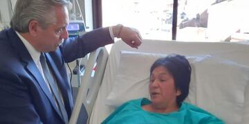 Alberto Fernández visita a Milagro Sala en Jujuy.