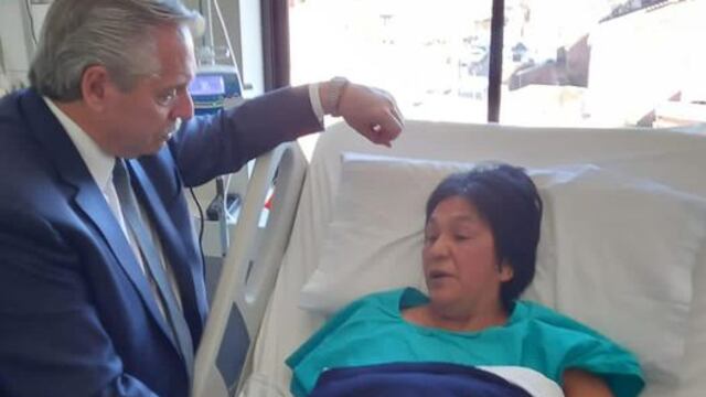 Alberto Fernández visita a Milagro Sala en Jujuy.