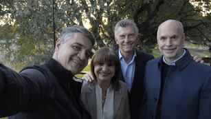 Jorge Macri, Bullrich, Mauricio Macri y Larreta.