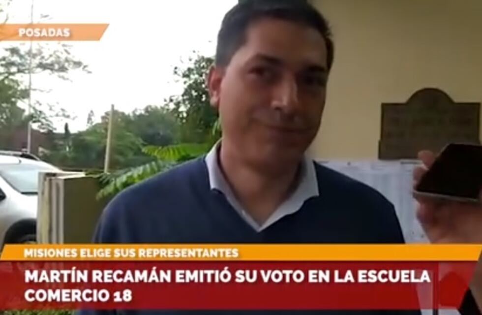 Elecciones en Misiones 2023: Martín Recamán emitió su voto