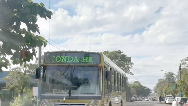 Empresa de transporte urbano de Montecarlo busca un aumento en la tarifa del boleto.