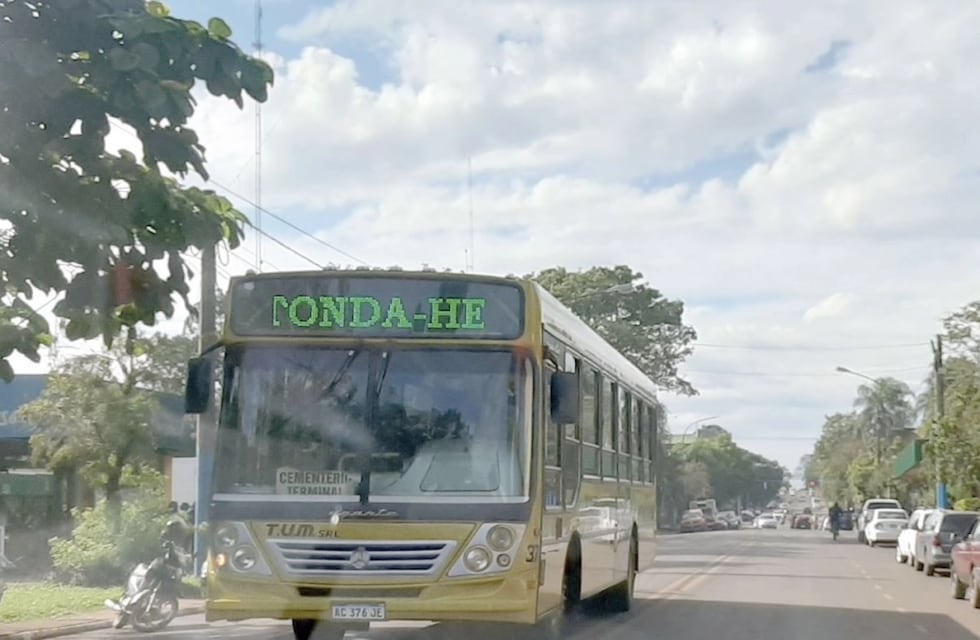 Empresa de transporte urbano de Montecarlo busca un aumento en la tarifa del boleto