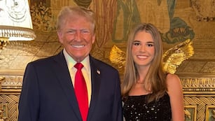 Donald Trump y su nieta mayor, Kai.