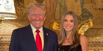Donald Trump y su nieta mayor, Kai.