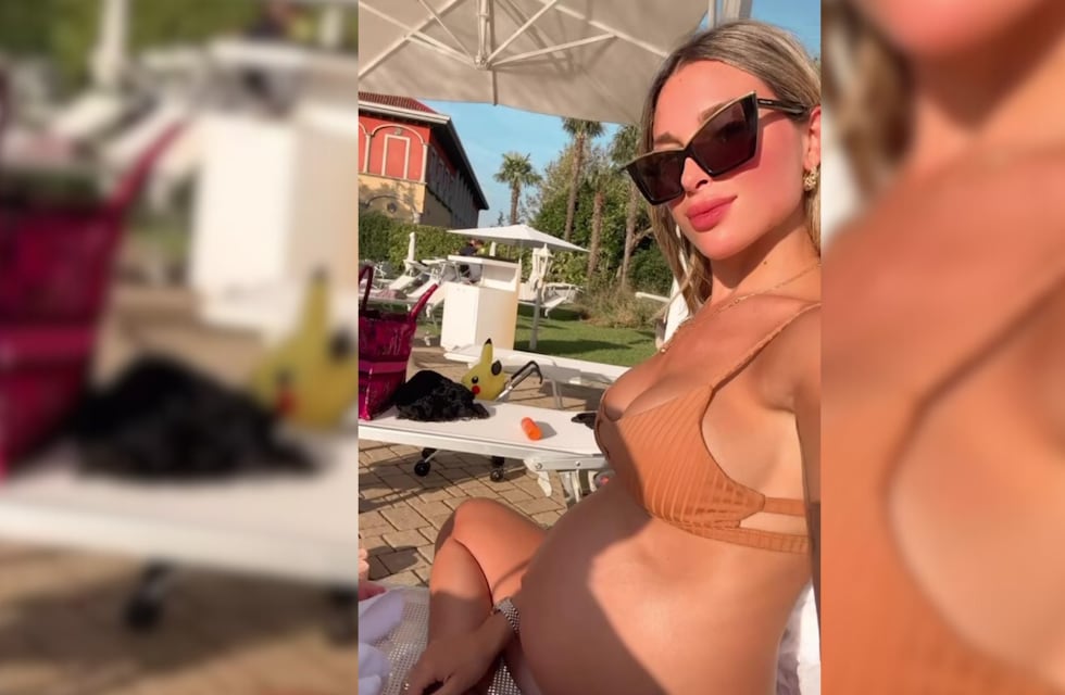 Agustina Gandolfo se toma unos días de relax, a semanas de dar a luz a Theo