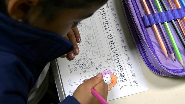 Comienza la jornada extendida y los alumnos de primaria podrán optar por usar el barbijo o no. Foto: Orlando Pelichotti