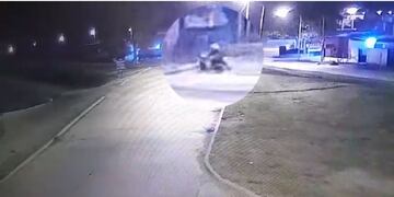 Los ladrones de motos, capturadas por las cámaras de seguridad