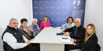 Reunión del senador departamental Alcides Calvo con AMSAFE Castellanos