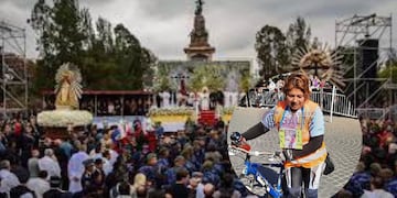 Una Salteña peregrinó desde Cafayate para pedir que dejen de hacerle bullying a su hijo.