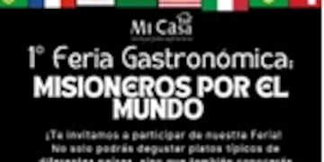 Puerto Iguazú recibirá la primera Feria Gastronómica “Misioneros por el Mundo”.