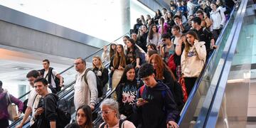 Los argentinos repatriados llegaron a Ezeiza. Foto: Twitter